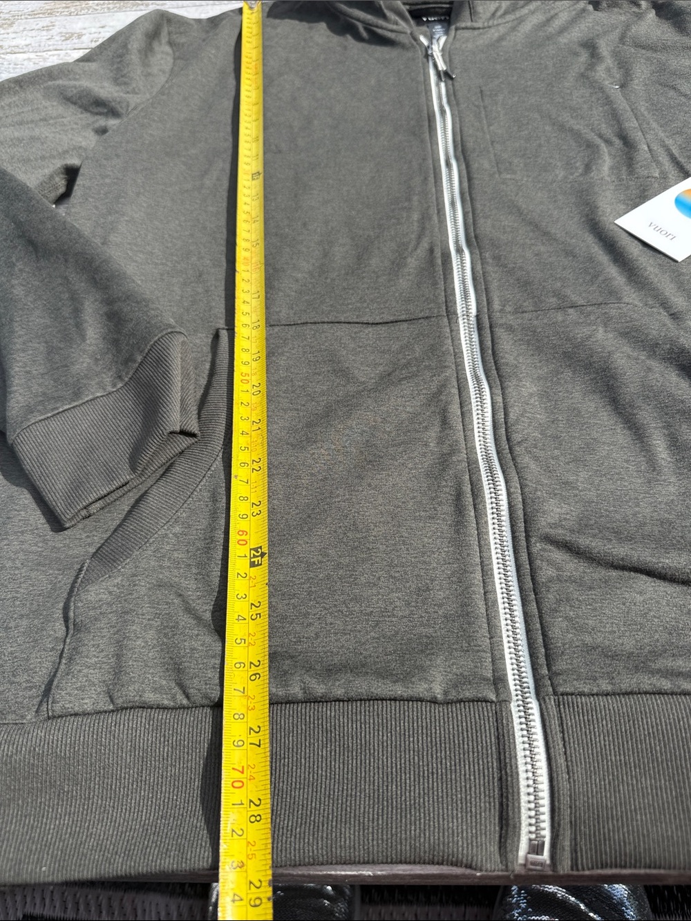 VUORI Coronado Hoodie Oregano Green Heather Men's XL NWT - Picture 2 of 5